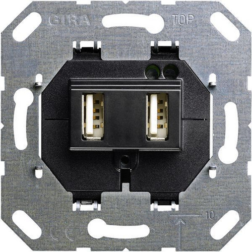 235900 USB Spannungsvers. 2fach Einsatz GIRA